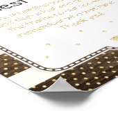 秋ベビーシャワーゲストブックサイン、カボチャの木 ポスター (角)