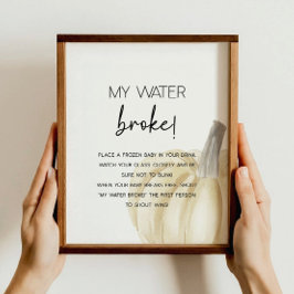 秋ベビーシャワーゲームポスター ポスター