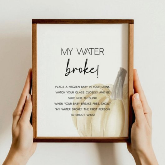 秋ベビーシャワーゲームポスター ポスター