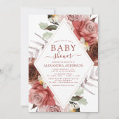 秋ベビーシャワーテラコッタフローラ 招待状 (正面)