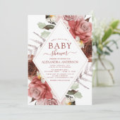秋ベビーシャワーテラコッタフローラ 招待状 (スタンド正面)