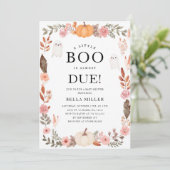 秋ベビーシャワーハロウィーン招待状 招待状 (スタンド正面)