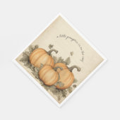 秋ベビーシャワーパンプキンパッチ スタンダードランチョンナプキン (角)