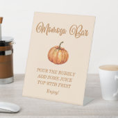 秋ベビーシャワーモモモザバー 台座サイン (インサイチュ)