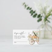 秋ベビーシャワーリトルカボキンオムツラッフル エンクロージャーカード (スタンド正面)