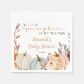 秋ベビーシャワーリトルカボチャ スタンダードカクテルナプキン (正面)