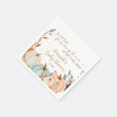 秋ベビーシャワーリトルカボチャ スタンダードカクテルナプキン (角)