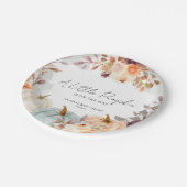 秋ベビーシャワーリトルカボチャ ペーパープレート (アングル)