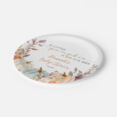 秋ベビーシャワーリトルカボチャ ペーパープレート (アングル)