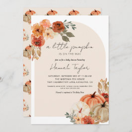 秋ベビーシャワーリトルカボチャ 招待状