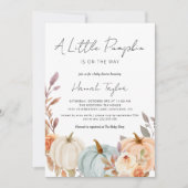 秋ベビーシャワーリトルカボチャ 招待状 (正面)