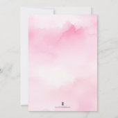 秋ベビーシャワーリトルカボチャsipと表示 招待状 (裏面)