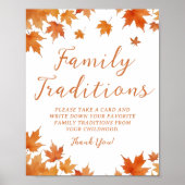 秋ベビーシャワー家族の伝統ゲーム ポスター (正面)