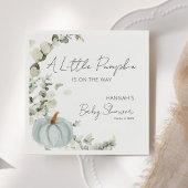 秋ベビーシャワー小さなかぼちゃ青 スタンダードカクテルナプキン