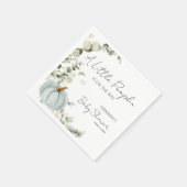 秋ベビーシャワー小さなかぼちゃ青 スタンダードカクテルナプキン (角)