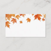 秋ベビーシャワー彼女の腹のゲームはどのくらいか エンクロージャーカード (裏面)