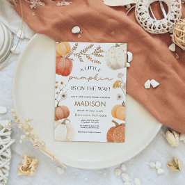 秋ベビーシャワー招待状カボチャ 招待状