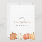 秋ベビーシャワー招待状カボチャ 招待状 (裏面)