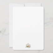 秋ベビーシャワー招待状ニュートラル紅葉 招待状 (裏面)