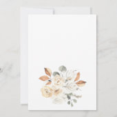 秋ベビーシャワー招待状、小さなカボチャInv 招待状 (裏面)