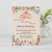 秋ベビーシャワー招待状 招待状 (スタンド正面)