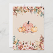 秋ベビーシャワー招待状 招待状 (裏面)