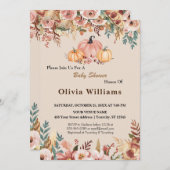 秋ベビーシャワー招待状 招待状 (正面/裏面)