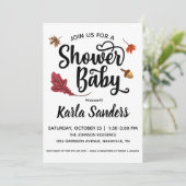秋ベビーシャワー招待状 招待状 (スタンド正面)