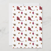 秋ベビーシャワー招待状 招待状 (裏面)