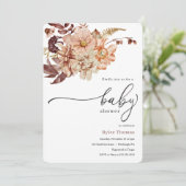 秋ベビーシャワー招待状 招待状 (スタンド正面)