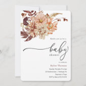 秋ベビーシャワー招待状 招待状 (正面)