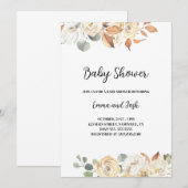 秋ベビーシャワー招待状 招待状 (正面/裏面)
