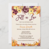秋ベビーシャワー招待状-秋インラブ 招待状 (正面)