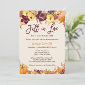 秋ベビーシャワー招待状-秋インラブ 招待状 (スタンド正面)