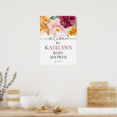 秋ベビーシャワー歓迎サイン ポスター (キッチン)