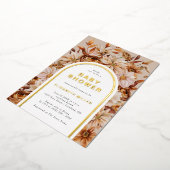 秋ベビーシャワー箔招待状 箔招待状 (回転した状態)