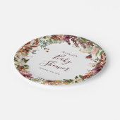 秋ベビーシャワー紙プレート ペーパープレート (アングル)