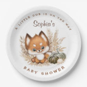 秋ベビーシャワー紙プレート ペーパープレート (正面)