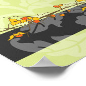 秋ベビーシャワー |ベビーシャワーゲストブックプリント ポスター (角)