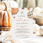 秋ベビーシャワー | リトルかわいこちゃんパイ 招待状
