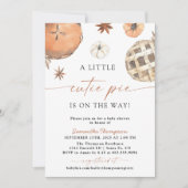 秋ベビーシャワー | リトルかわいこちゃんパイ 招待状 (正面)