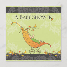 秋ベビーシャワー |リーフのキャリッジ 招待状