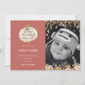 秋ベビー誕生写真のお知らせ 案内状 (正面)