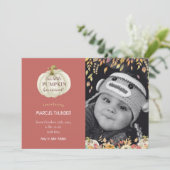 秋ベビー誕生写真のお知らせ 案内状 (スタンド正面)