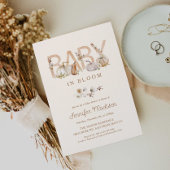 秋ベビー開花ベビーシャワー招待状 招待状
