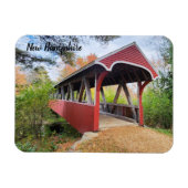 秋ベルモントのカバーブリッジNHマグネット マグネット (横)