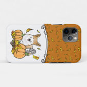秋ペンブロークウェルシュコーギー(赤1)カボチャかわいい Case-Mate iPhoneケース (裏面(横))