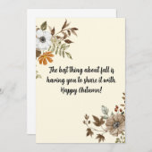 秋ホリデーカード サンキューカード (正面/裏面)