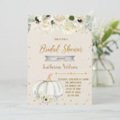 秋ホワイトカボチャのブライダルシャワー 招待状 (スタンド正面)