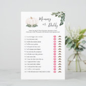 秋ホワイトカボチャのママまたはパパのゲームカード (スタンド正面)